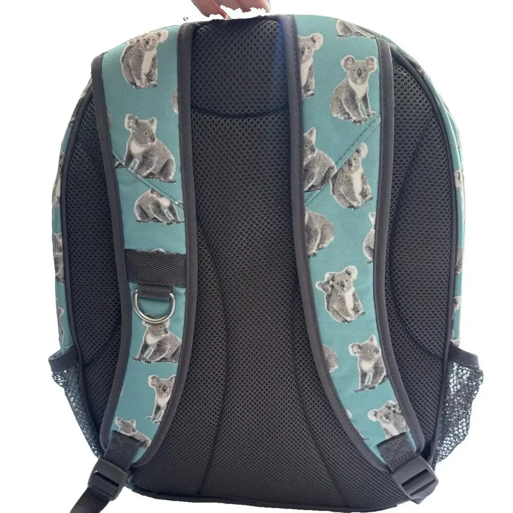 Pottery Barn Teen Gear Up Backpack Koala Bear Teal Pool School Bag Laptop Bungee
